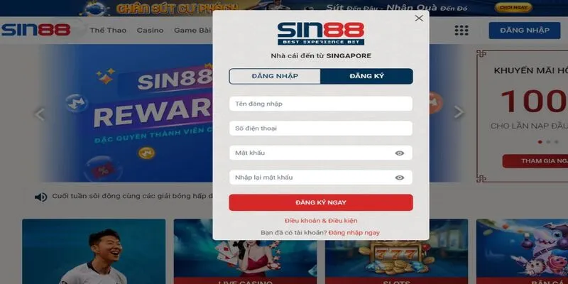 Đăng Ký Sin88 – Bước Đầu Gia Nhập Thế Giới Giải Trí Đầy Màu Sắc 3 Đọc kỹ các yêu cầu để việc đăng ký Sin88 diễn ra suôn sẻ